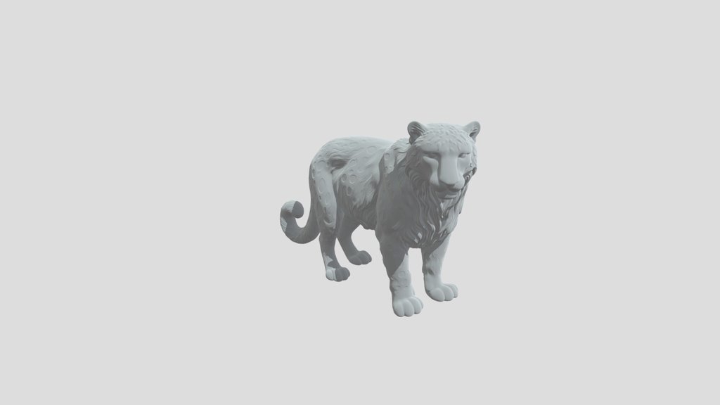 Inked Snow Leopard