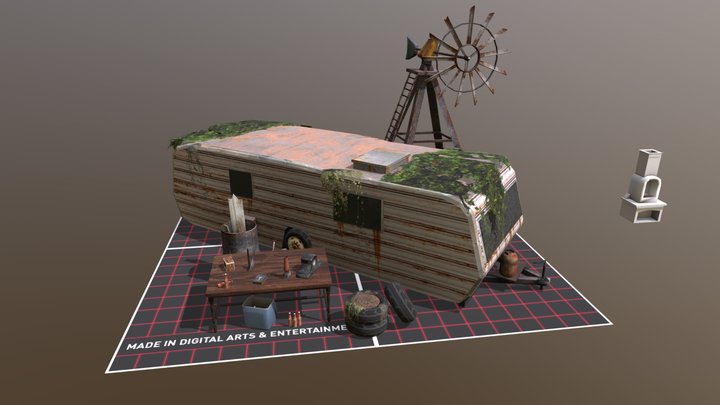 DAE 5 Finished props - Forest Loner 3D Model