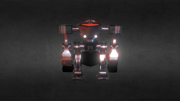 Miner Robot 04 3D Model
