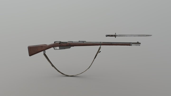 汉阳造步枪1 3D Model