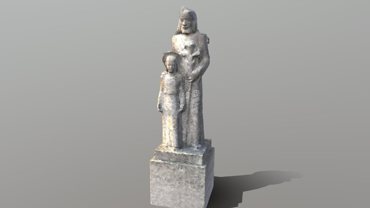 Statue am St. Josef-Stift Celle 3D Model