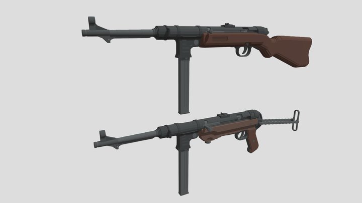 Minecraft: MP40 3D Model