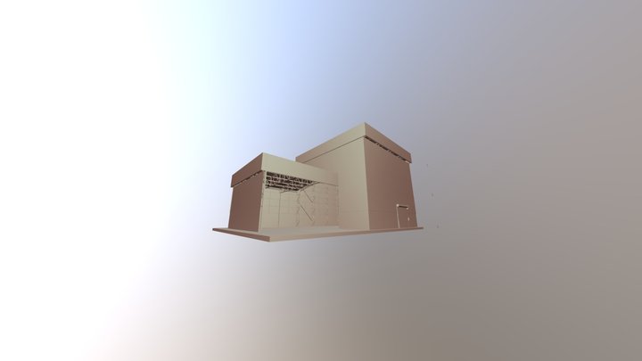 Galpão industrial - completo 3D Model