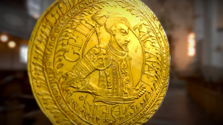 Michael Apafi 50 ducat 1677 3D Model