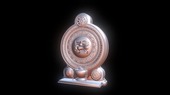 National Emblem of Sri Lanka 3D Model – Modello 3D gratuito STL