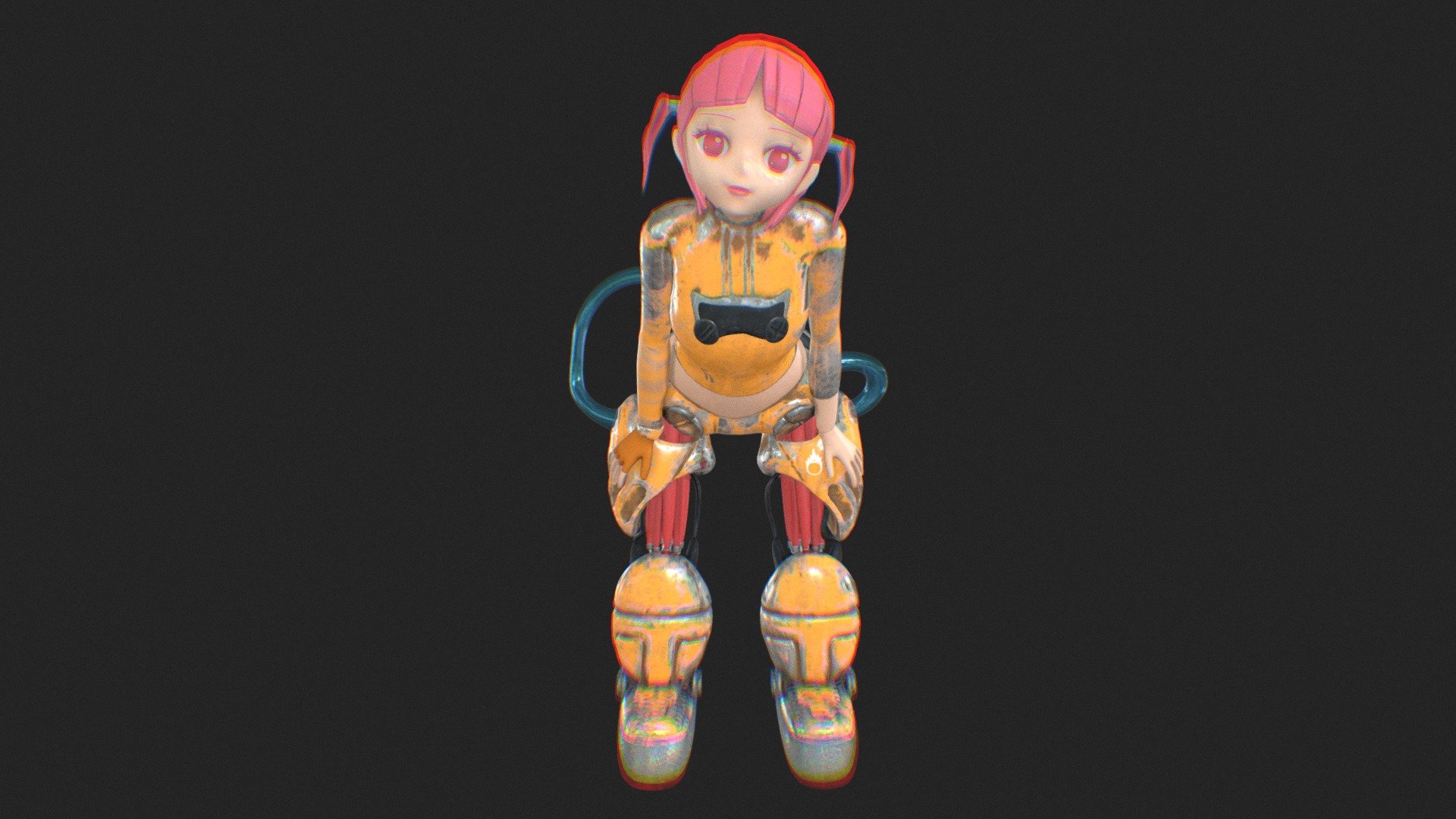 Robot Girl - Free 3D model by (@Dalopera3D) [918f06c]