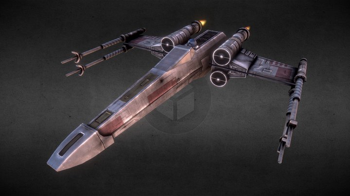 X- Wing Fighter 3D Model