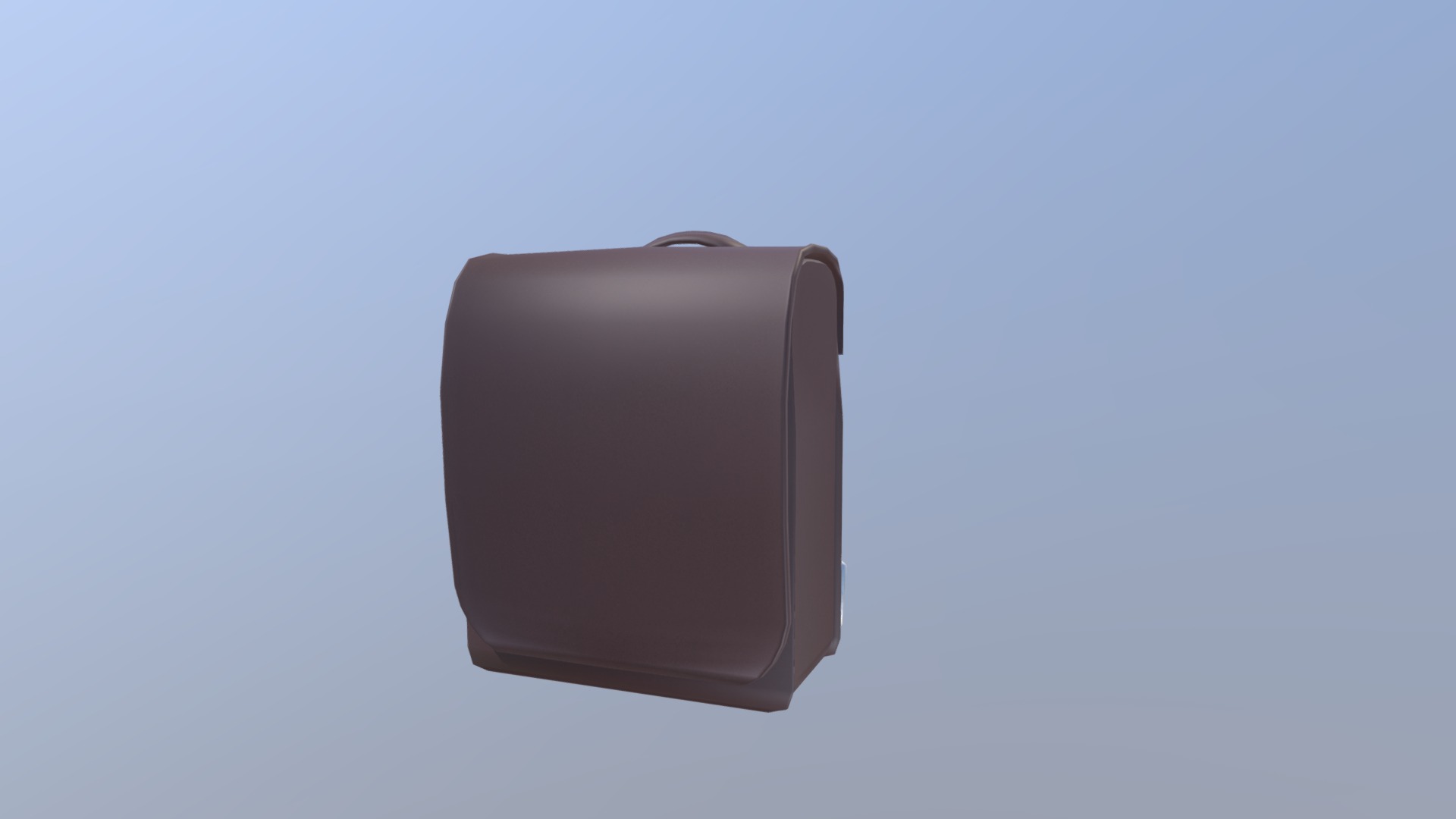 3D model Japanese bag - This is a 3D model of the Japanese bag. The 3D model is about a black rectangular object.