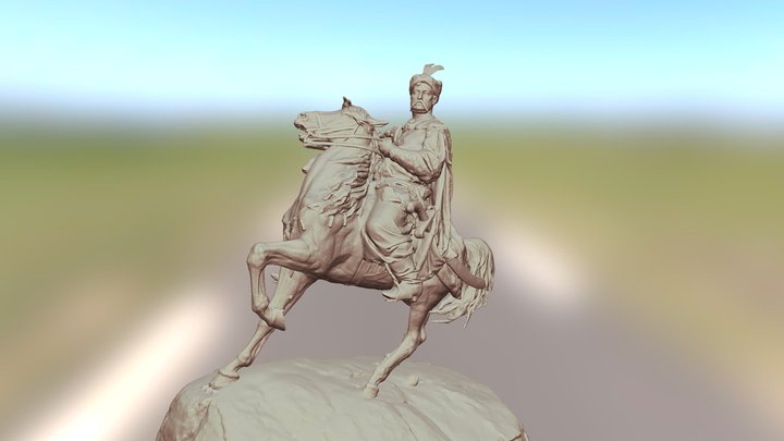 The Bohdan Khmelnytsky Monument 3D Model