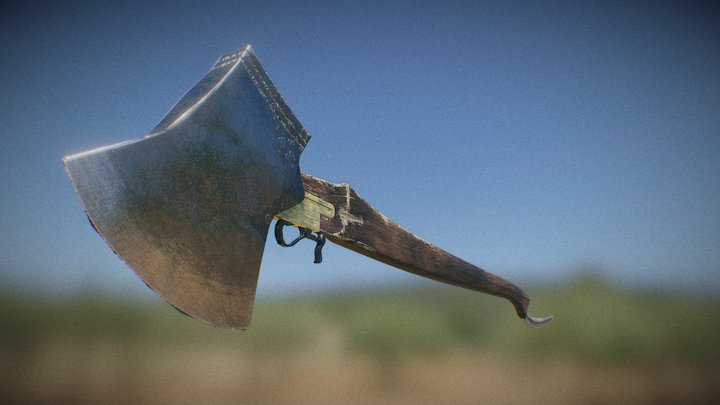 Abe Lincoln's Axe (Clean) 3D Model