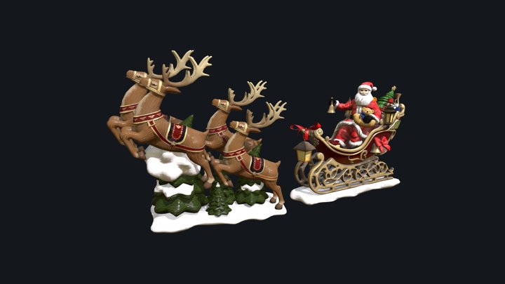 Christmas rudolph_santa_figure 3D Model