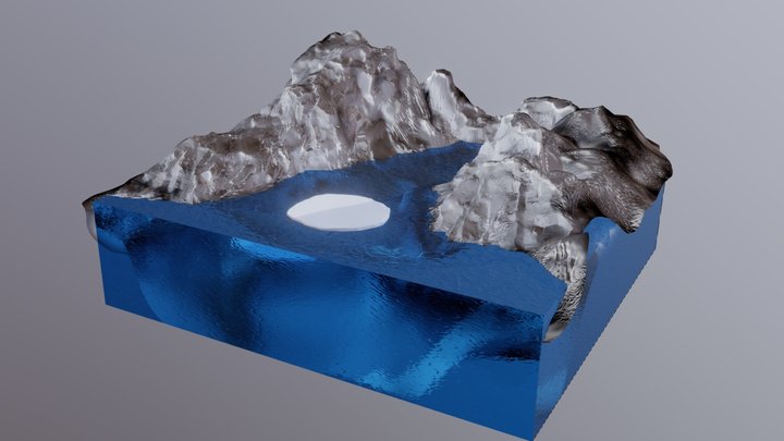 ice mountain 3D Model