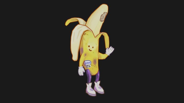 Banana Man 3D Model
