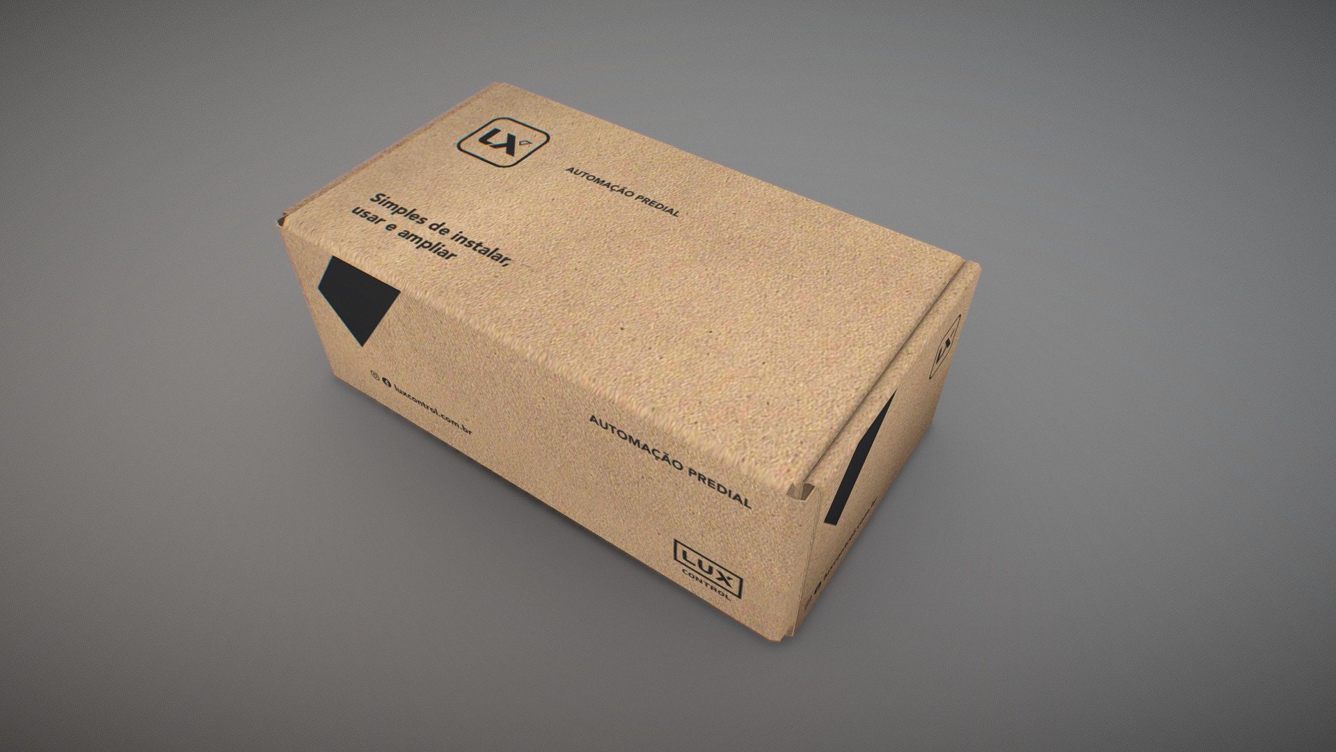 Caixa de papelão LuxControl 2020