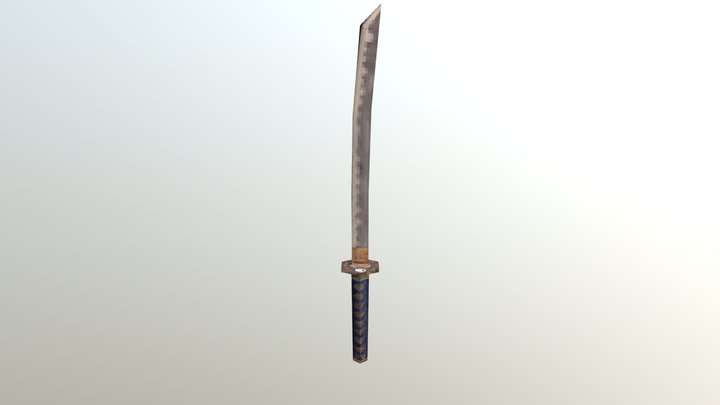 PS1 Masamura Katana 3D Model