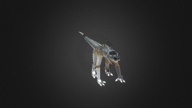 Armored Lizard 3D Model