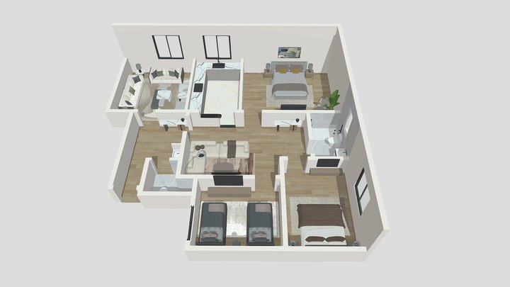 ALEET-12 _ G.F- APARTMENT # 3 3D Model