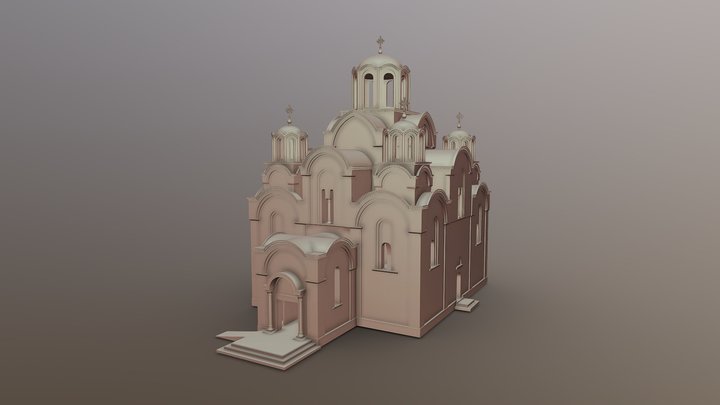 Orthodox Monastery, Illinois - In Progress 3D Model