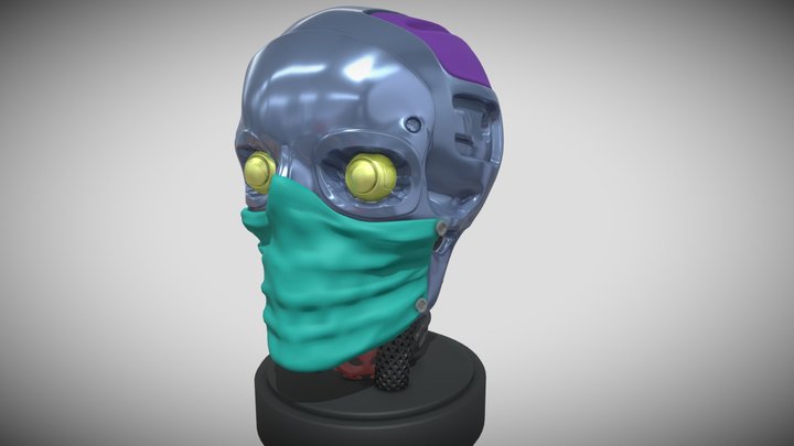 Doctor Robot Head - Clean mesh 3D Model
