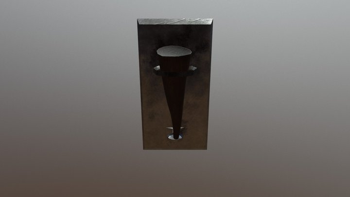 Wall Torch 3D Model