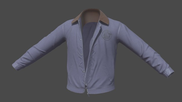 QuickSilver Work Wear Jacket 3D Model