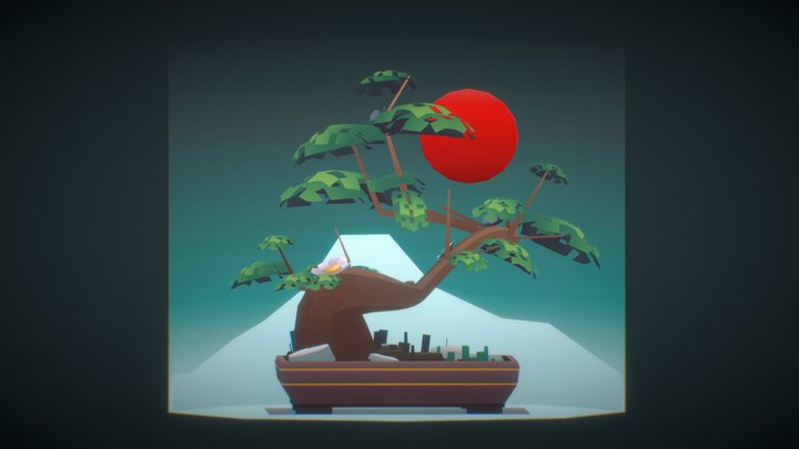 Little Bonsai Tree 3D Model