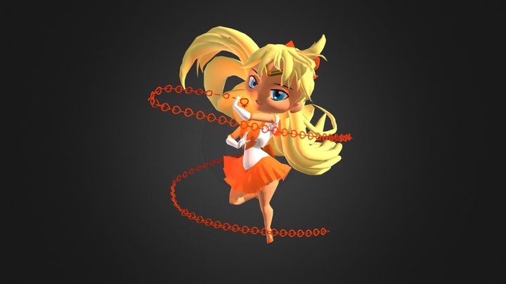 Sailor Venus Super Power Love-Me Chain 3D Model