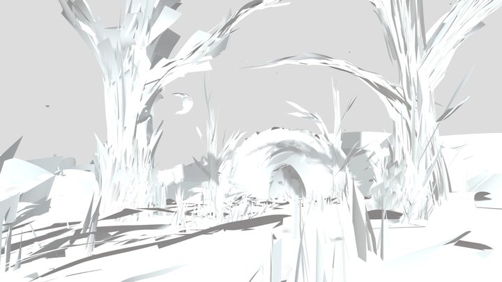 Forest Cave 3D Model