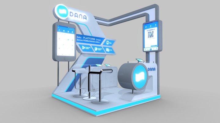 #3 Exhibition Booth DANA 3D Model