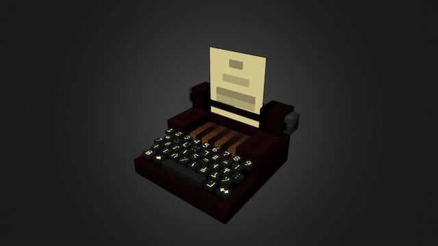 Typewriter 3D Model