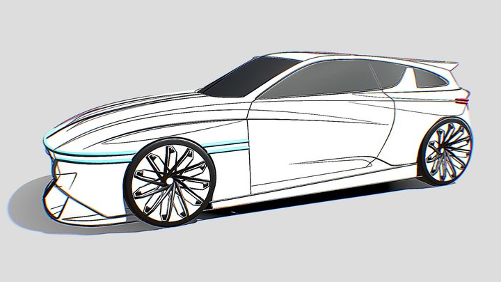 Genesis Sketch Model 3D Model