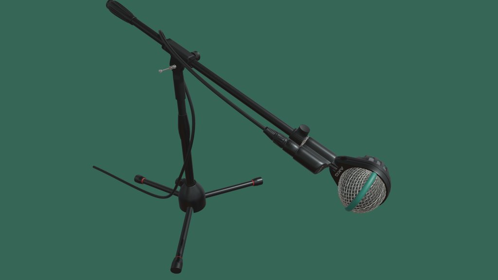 AKG D112 Bass drum microphone and stand