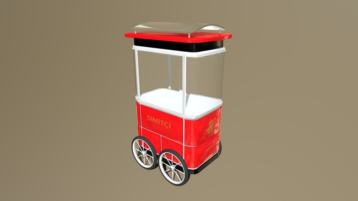 Simit arabası / Bagel seller 3D Model
