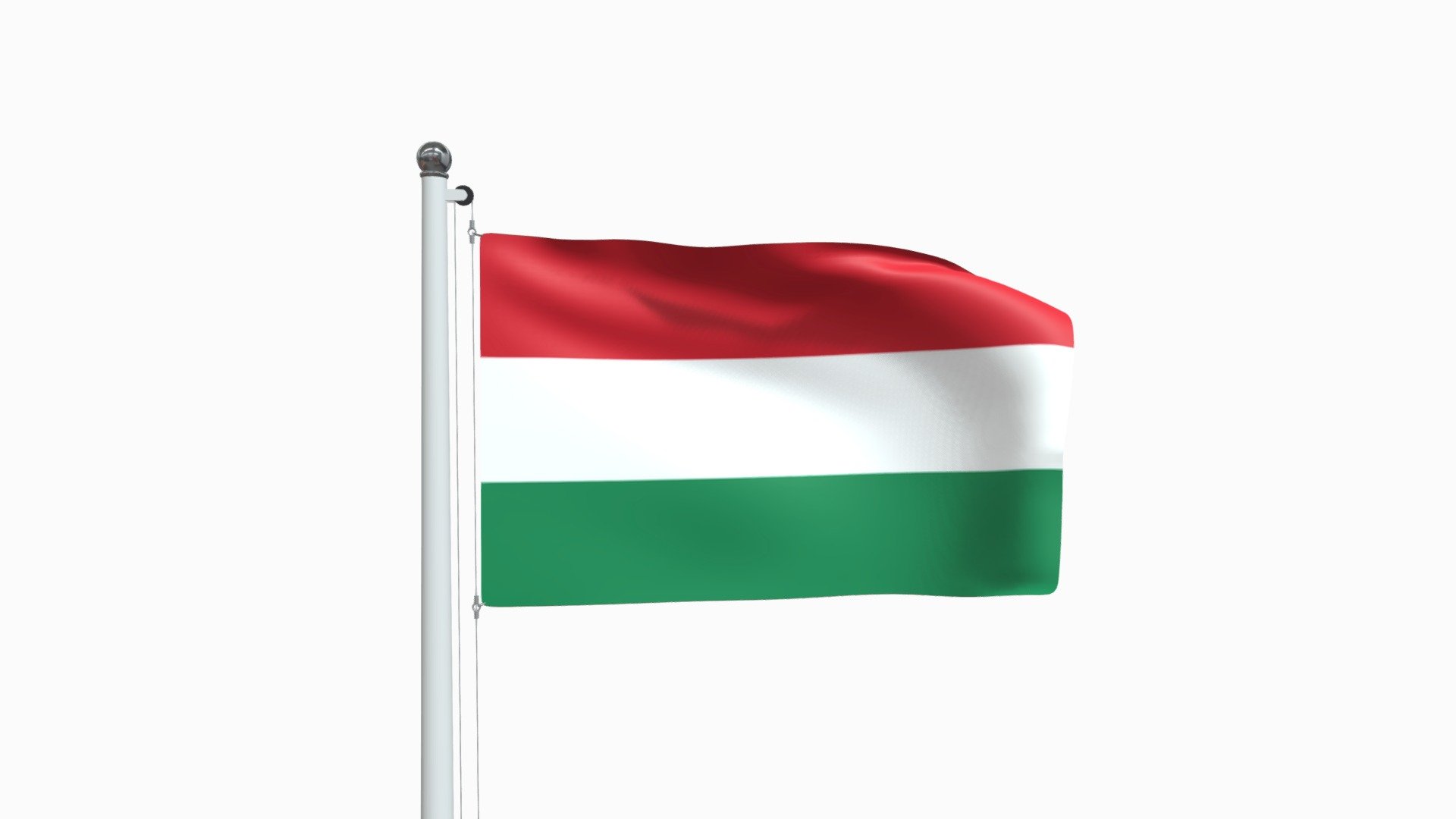 Flag Of Hungary - Buy Royalty Free 3D model by Renato.lt (@renato.lt_3D ...