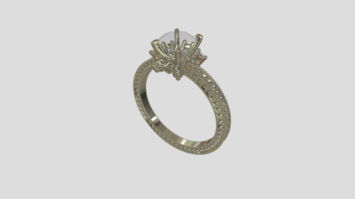 AFRG019 goldring wedding engagement luxury – Kostenloses 3D-Modell STL