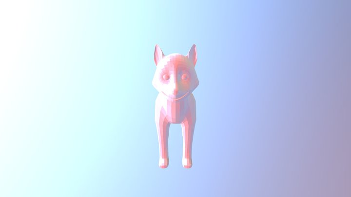 Husky Puppy 3D Model