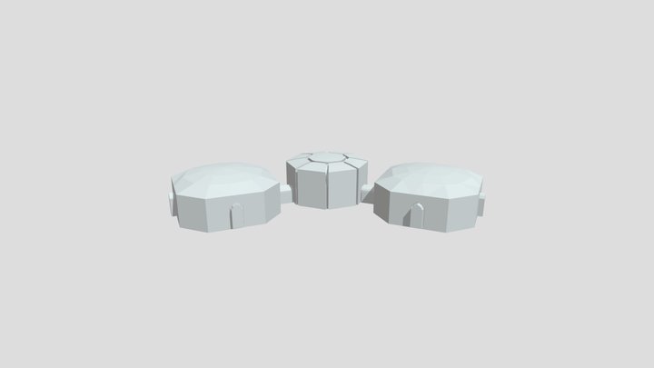 Building Gray Gold Test Uv02 3D Model