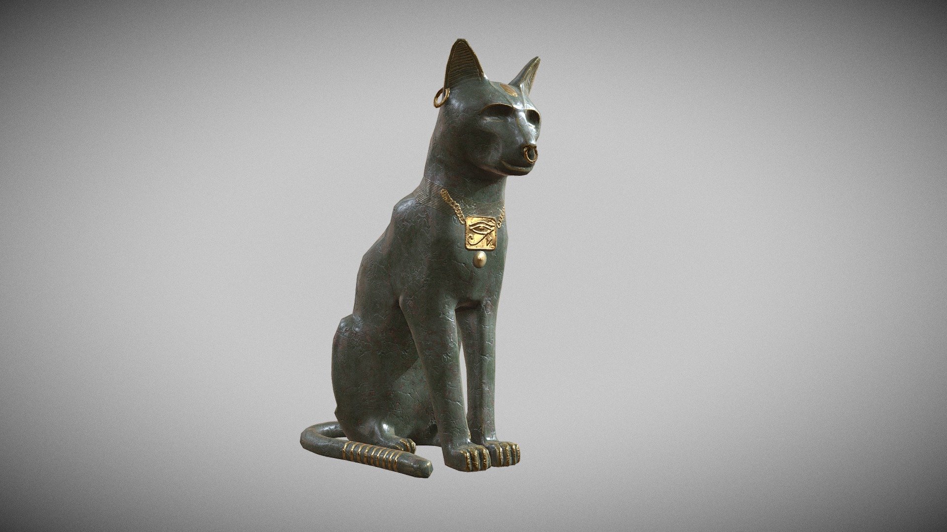 Egypt cat - 3D model by Marlborn [919ffd3] - Sketchfab