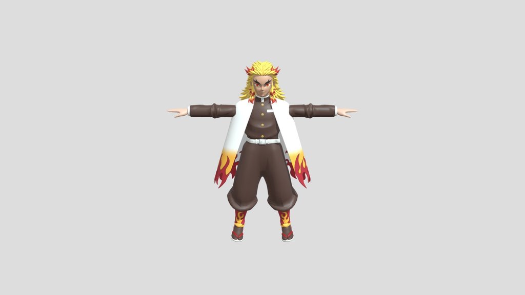 Rengoku From Demon Slayer - Fully Rigged