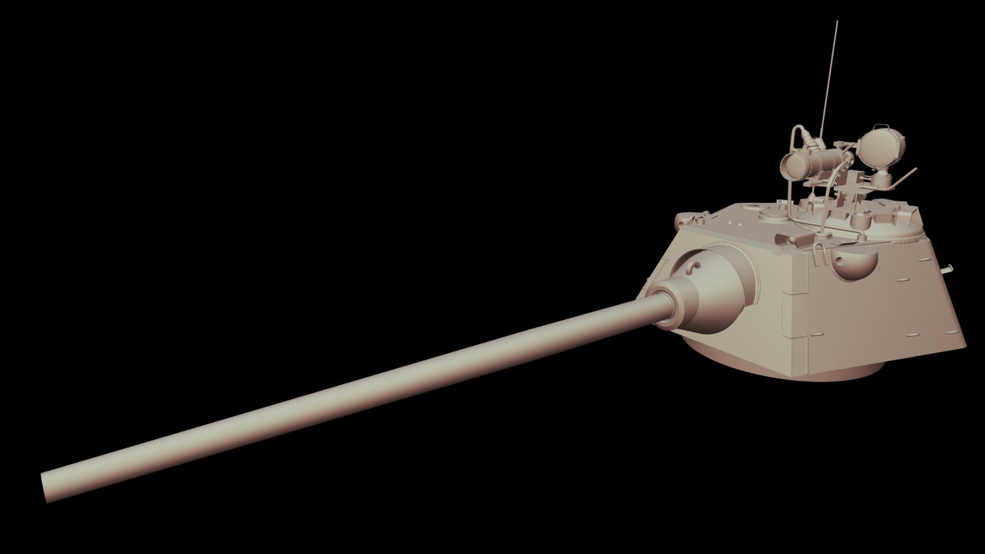 Panther F Turret + FG 1250 IRNV (3D Printable) - 3D model by Austrian ...