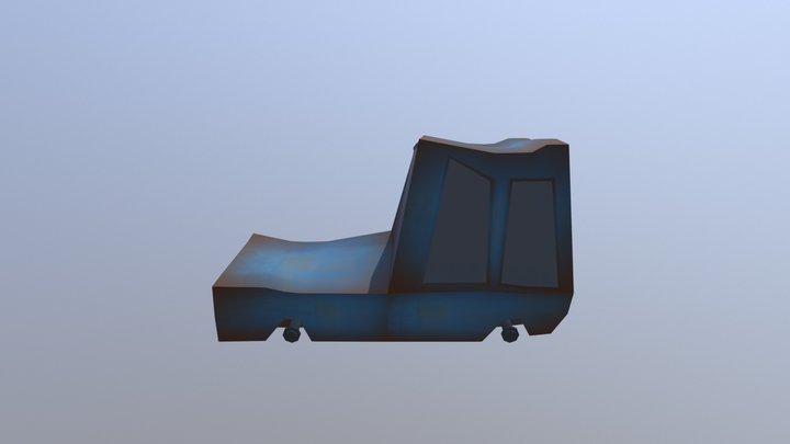 Low Poly Car 3D Model
