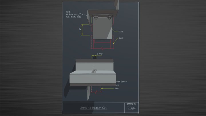 SD94 Detail Drawing 3D Model