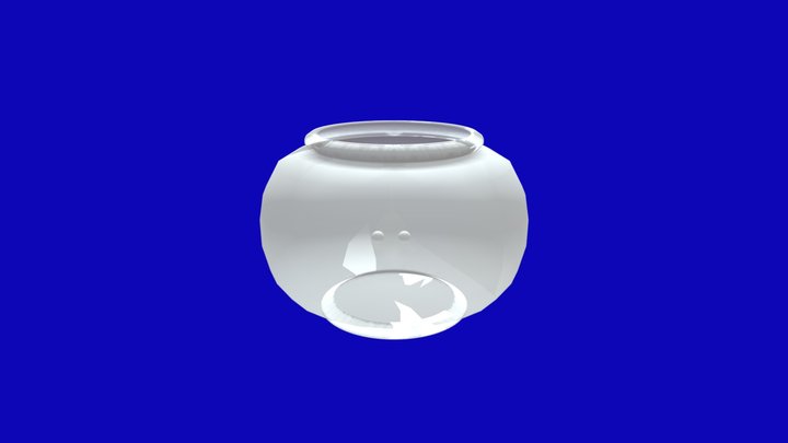 Fish and Bowl 3D Model