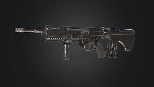 R45 Assault Rifle 3D Model