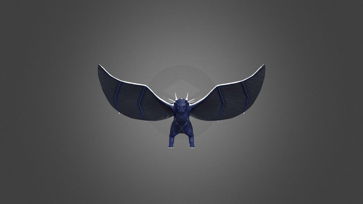 Mini Dragon Toy (Game-Ready) 3D Model