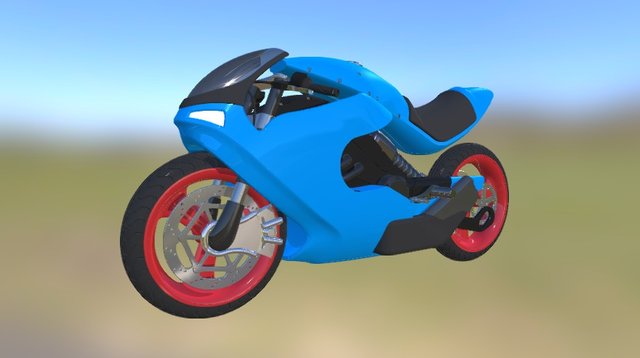Motorbike Concept 3D Model