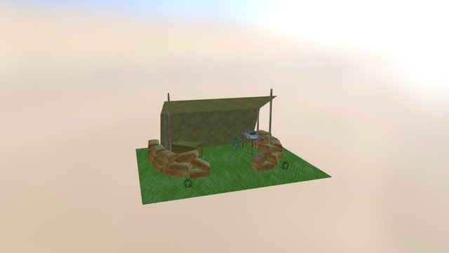 Army Outpost 3D Model