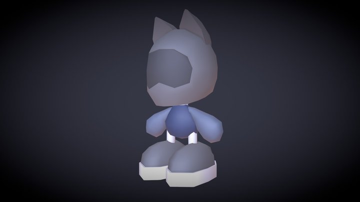 Cat Robot_ Blocking 3D Model