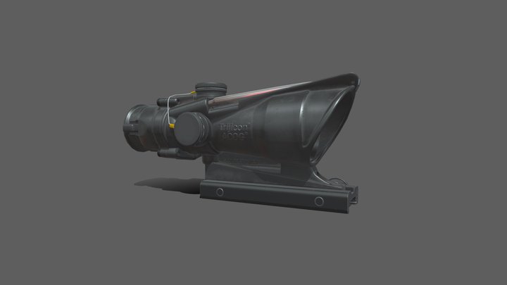 Trilux ACOG 4x Scope 3D Model