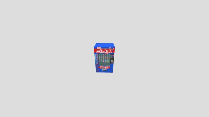 Vending Machine with Drinks by draqonX 3D Model